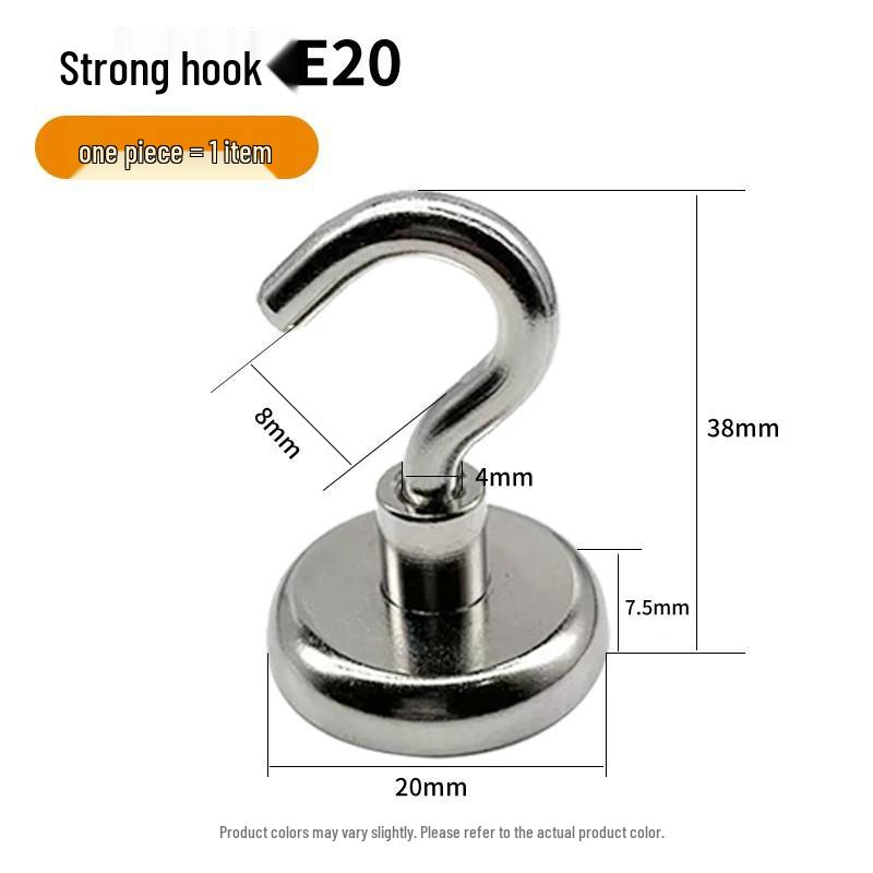 High Load-Bearing Magnetic Hook for Kitchen & Bathroom - Nail-Free, Strong Magnetic Hook