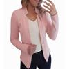 2023 Women's Solid Color Straight Tribute Cardigan Jacket