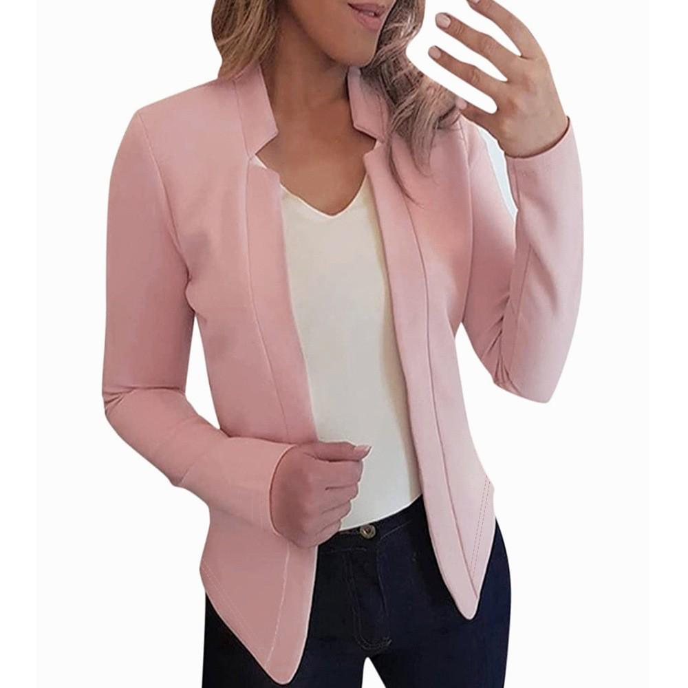 2023 Women's Solid Color Straight Tribute Cardigan Jacket