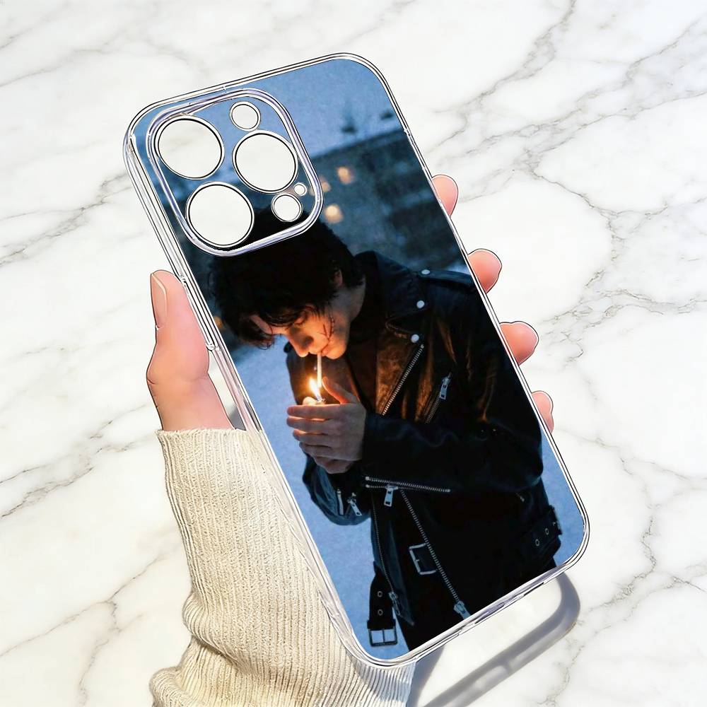 

Smoke Phone Case For iPhone 17 16 15 14 13 12 11 Mini Pro Max Plus Transparent Cover iPhone16se4