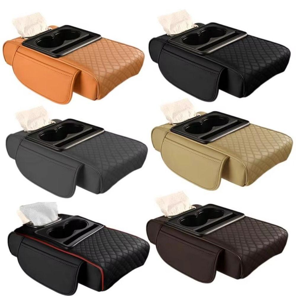 Side Storage Pockets Car Console Console Pillow Large Capacity Auto Armrest Cover  Trucks