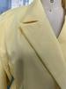 2025 Korean Style Tie-Waist Padded Shoulder Blazer Jacket for Spring/Autumn