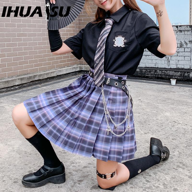 

IHUASU 18 Color Women s Fashion Casual Summer Spring Skirt XS