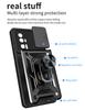 For Xiaomi Pocophone Poco F5 F5Pro Case Shockproof Armor Magnetic Car Holder Ring Cases For Poco F5 Pro Slide Camera Lens Cover