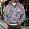 Men's Flannel Long Sleeve Sweatshirt with Camouflage Print