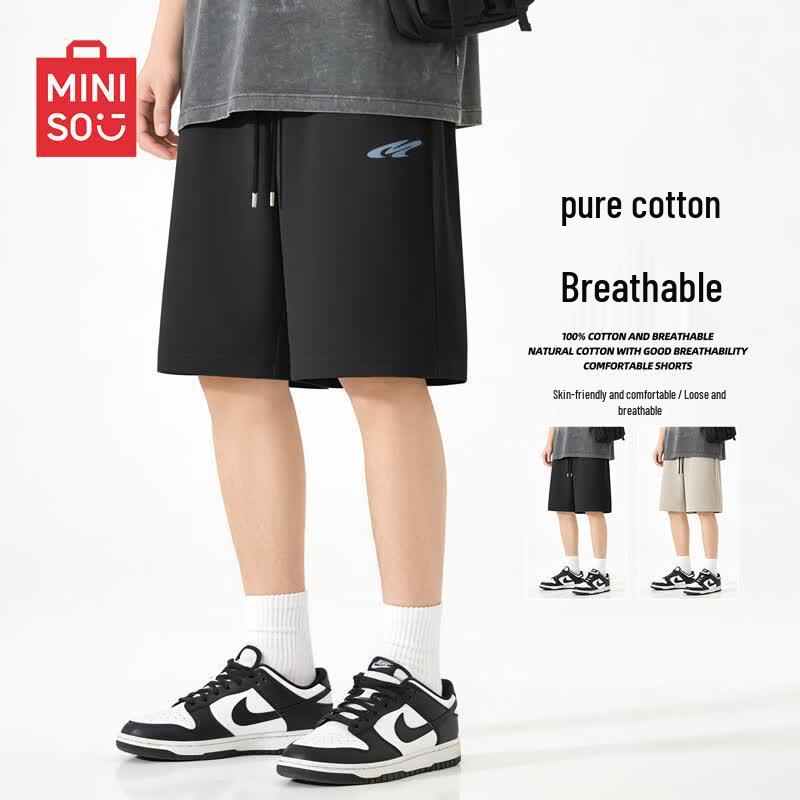MINISO Men's Pure Cotton Sports Shorts