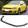 3pcs Maxton Style Front Bumper Splitter Lip ABS UV Protected Replacement for MK7 2013‑2016Carbon Fiber Style
