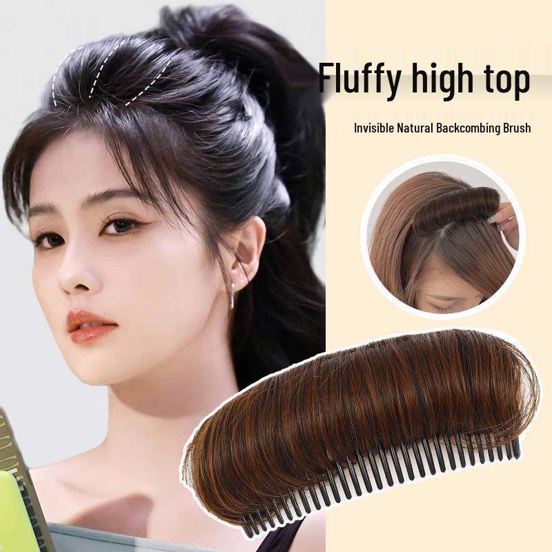 High Crown Hair Root Fluffy Wiglet - Invisible Hair Bun & Comb Accessory