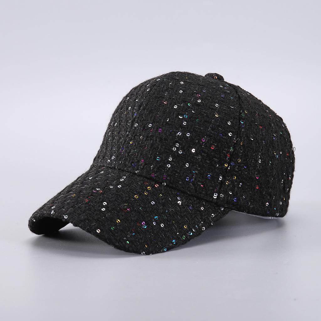 Qiandongge series baseball cap Xiaoxiangfeng black and white checkerboard British style hat spot batch