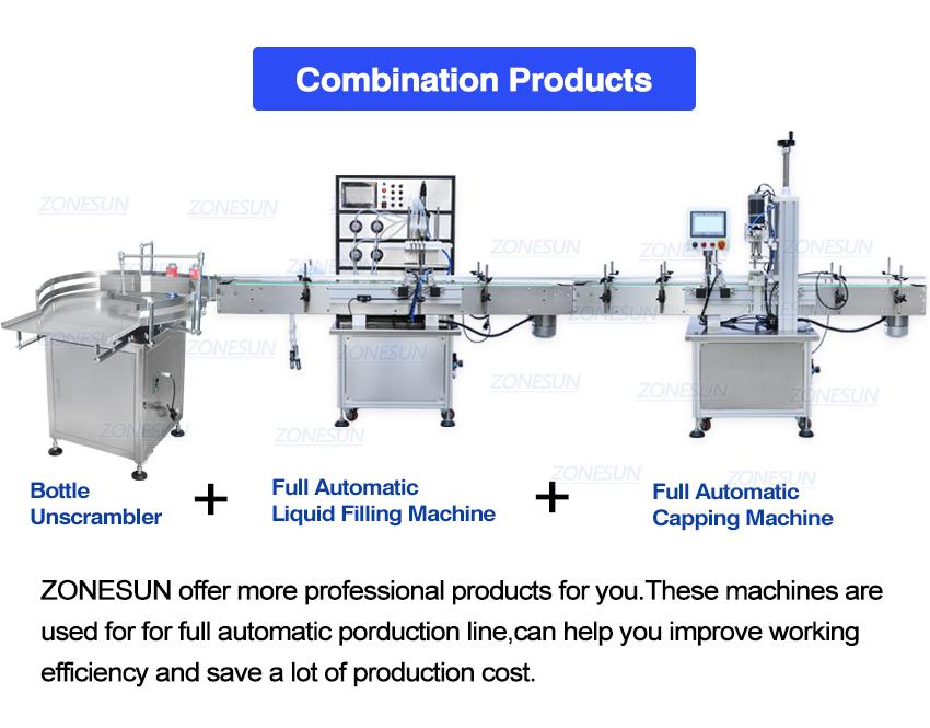 ZONESUN ZS-VTMP80C Automatic Magnetic Pump Filling Machine For Aerosol Soda Bottled Packing Bottle water wine Drink Perfume