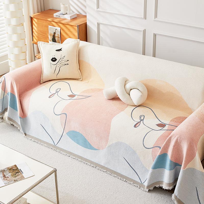 Chenille Sofa Towel Four Seasons Universal All-Inclusive Sofa Cover Dust Cover Living Room One-Piece Sofa Cover Cloth Blanket
