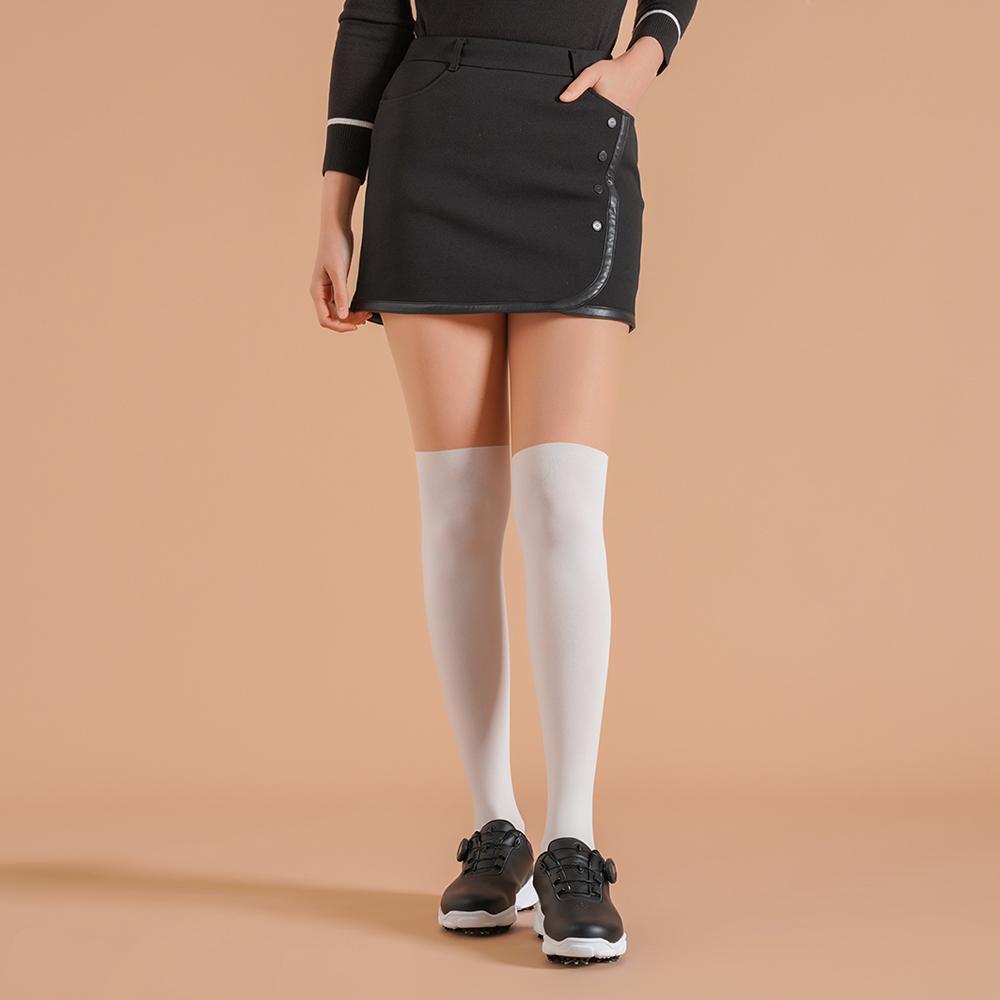 ELLE GOLF Women'S Leather-Pointed Mink Skirt_6H81801