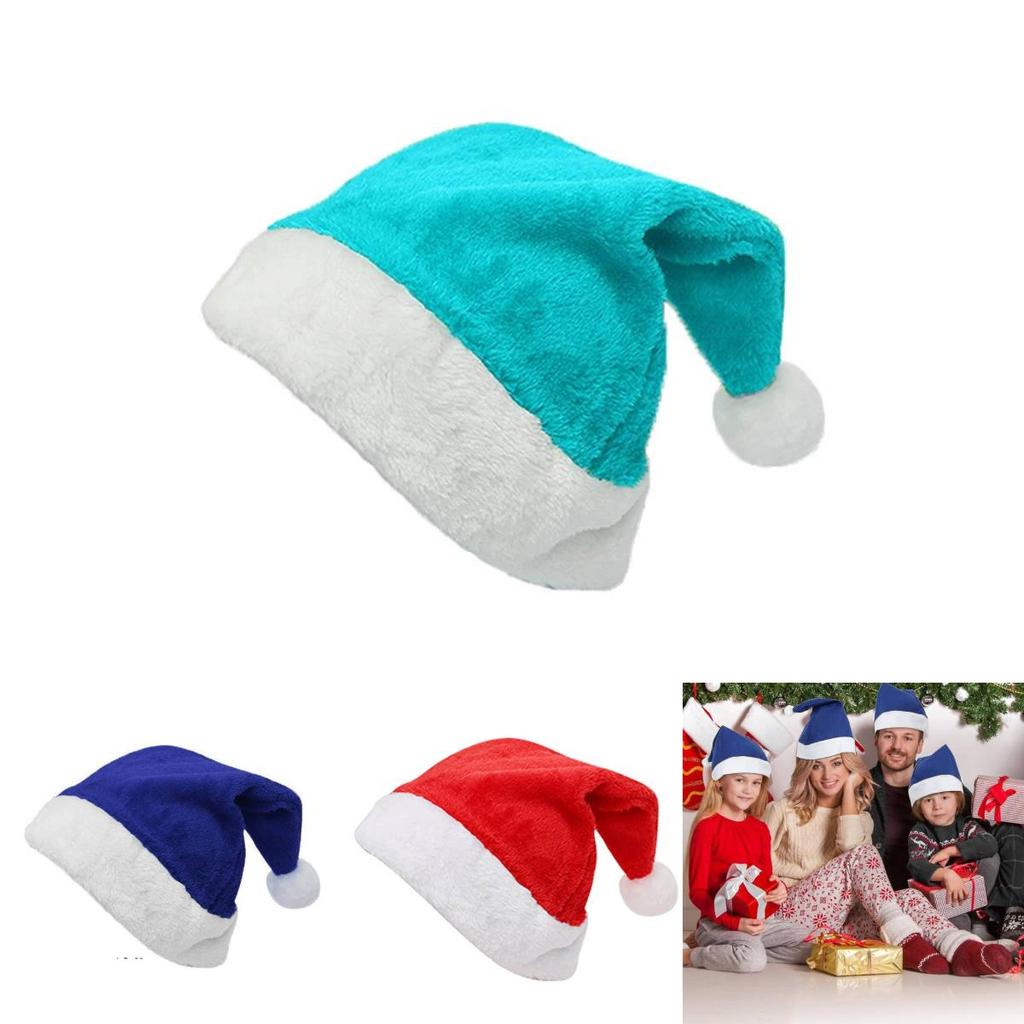 Christmas Santa Hat With Plush Fabric For Holiday Parties And Festive Events