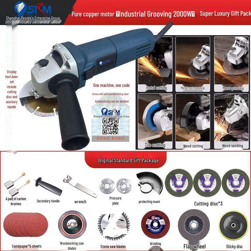 Wysokomocowa szlifierka kątowa w całości miedziana: Wielofunkcyjne ręczne narzędzie do szlifowania i polerowania