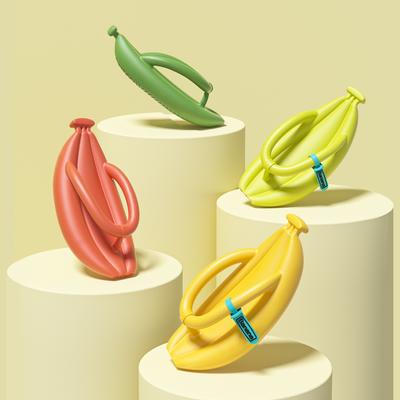 New Summer Couple Flip-flops Banana Shape Antiskid Light Lady Slippers