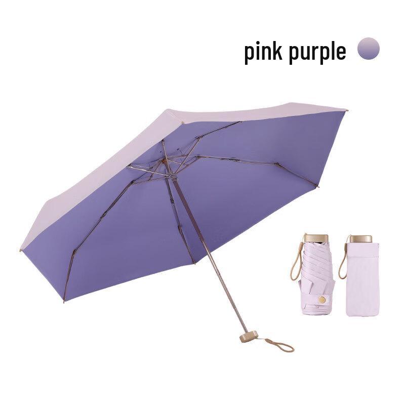 Mini Five-Fold Sun/Rain Pocket Umbrella
