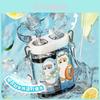 Sanrio Cinnamoroll Double Compartment Plastic Cup With Straws For Kids And Travel