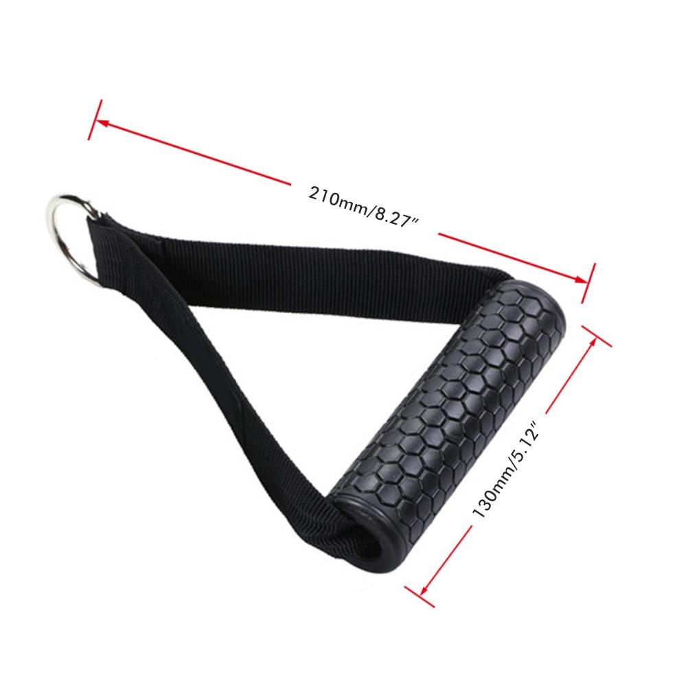 1 Pair Resistance Band Handles Grips Cable Machine Attachments TPR Handles Exercise Pull Up Bar Handle Grips for Home