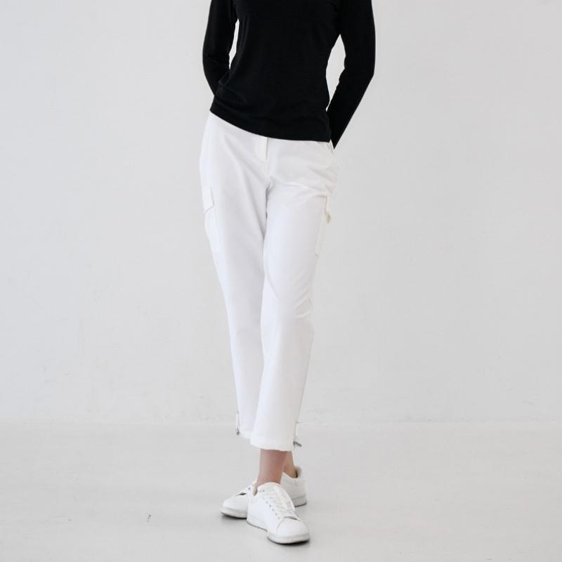 Goxo Women Fit Cargo Pants Two Way White