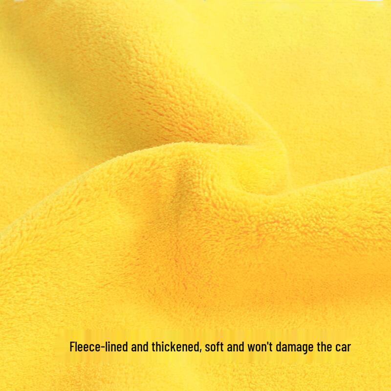 Dual-Sided Microfiber Car & Home Cleaning Towel - Absorbent Soft Coral Fleece Cloth