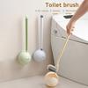 Extended Handle Toilet Brush Double-Sided Brush Head Toilet Scrubber
