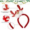 Cartoon Reindeer Headbands with Antlers and Ears Child's Christmas Hair Accessory Festive Hair Accessory for Kids
