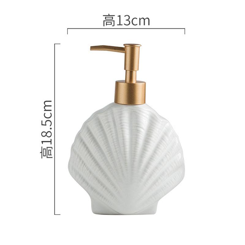 Keramik-Druck-Separater Flaschenschalenförmiger Flüssigseifenspender Handdesinfektionsmittel Lotion Badezimmerzubehör Shampoo Duschkabine