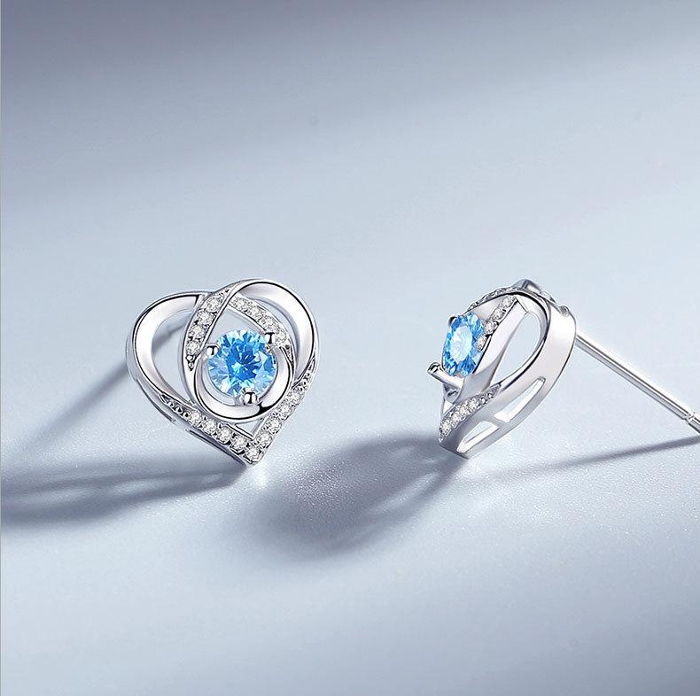925 Silver Star Stud Earrings AAA Zircon High Quality For Women Earring Wedding Fashion Jewelry Accessories Party Gift
