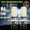 Auto LED Nebelscheinwerfer H4 Brems-Rückfahrlicht Super Helles Scheinwerfer Niedriger Energieverbrauch Motorrad LED Scheinwerfer Zubehör