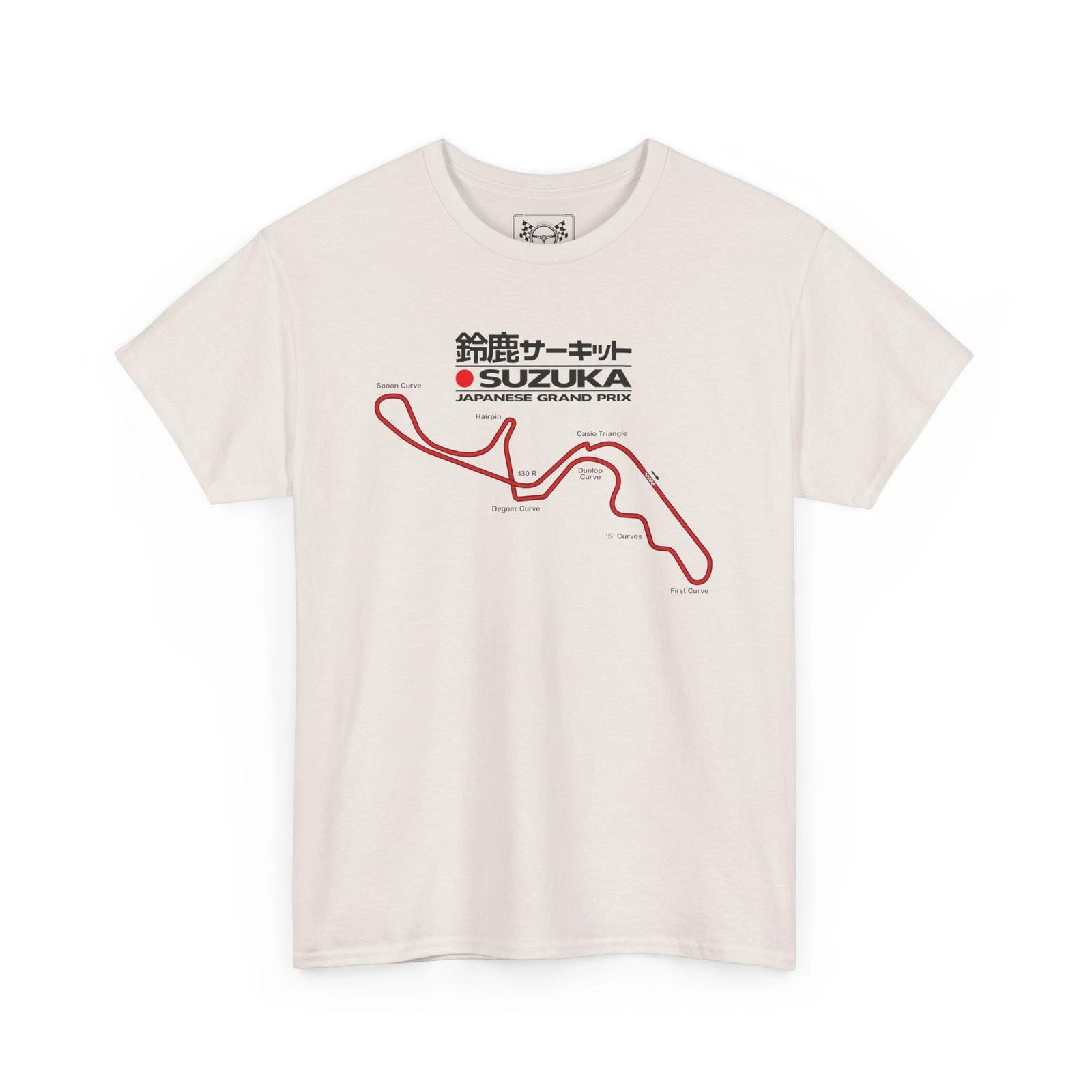 

Suzuka Racing Course Vintage T-Shirt - Japanese GP Track Map Tee - Race Fan Gift 4XL