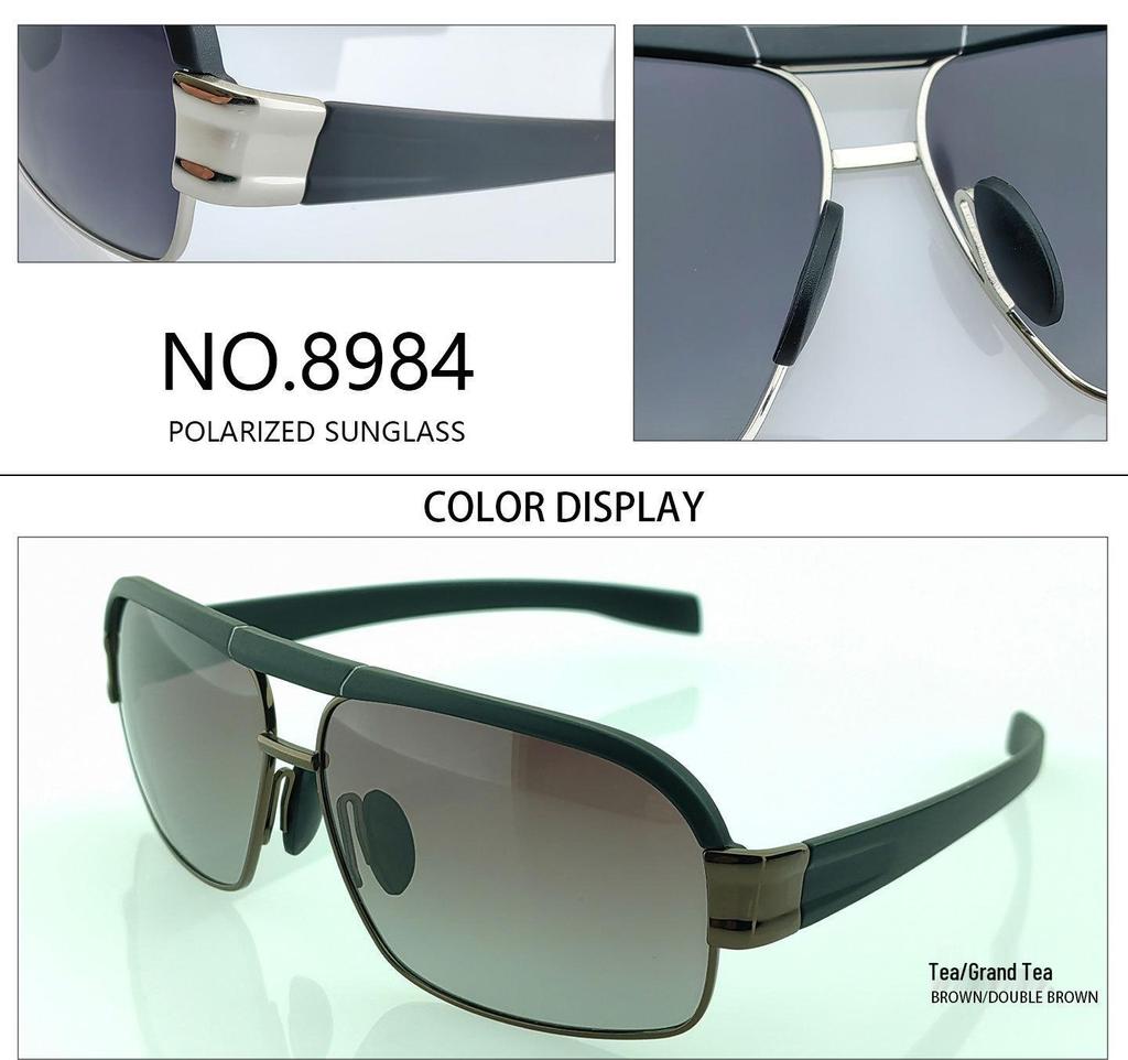 8984 New Polarized Sunglasses for Men: Ideal for Driving, Fishing, and UV Protection
