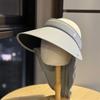 Korean-style Full-face Sun Protection Hat for Women, Summer UV Protection, Enlarged Brim, Open-top Sun Hat, Wrap-around Sunshade Hat