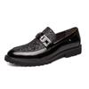 Chaussures de luxe pour coiffeur, chaussures de soirée pour hommes, chaussures de créateur à paillettes, chaussures classiques dorées italiennes pour hommes