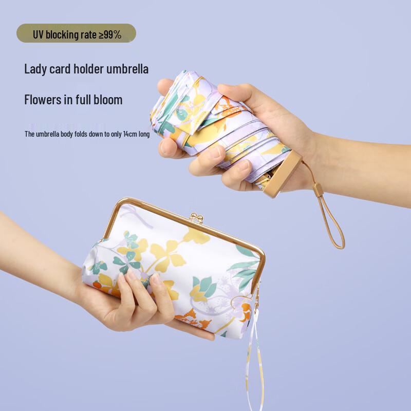 

Xurqiong Flat Six-Fold Compact Pocket Umbrella (2-Pack)