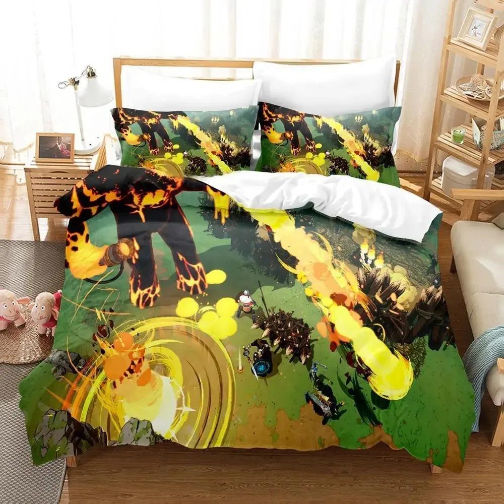 Tribes of Midgard Beding Set Single Twin Ful Quen King-Sized Dimensionsd Dimensions Bed Linen Set Adult People Kid Bedrom Duvet cover Sets 3D Game Bed