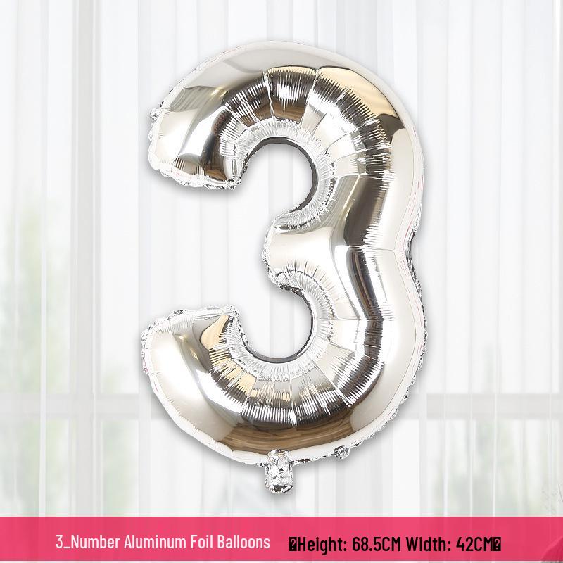32-inch Gradient Letter & Number Balloons for Weddings, Birthdays, & Parties - Perfect for Photos & Decorations