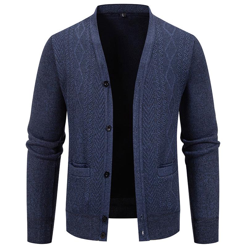 

Men s Trendy Knit Cardigan Jacket - Autumn/Winter 2025 Fashion 2XL темно-сірий