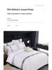 Pure White Eight-Piece Bedding Set: Duvet Cover, Quilt, Comforter & Bed Sheet