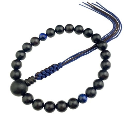 WONDERFUL LOTUS Myorenka (Myorenka) Buddhist Prayer Beads for Men, Jodo Shinshu Buddhist Prayer Beads, 22 Beads, Ebony, Two-Color Tassel, Buddhist Alt