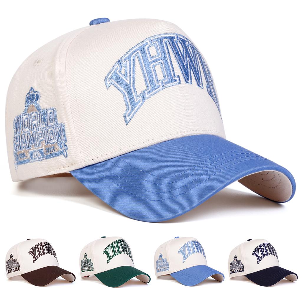Unisex YHWH Letter Embroidery Baseball Caps Spring and Autumn Outdoor Adjustable Casual Hats Hip Hop Hat Sunscreen Hat