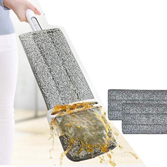 

время включает 3 швабры для протирки коммерческих длинных сменных полов сухой комнаты легкая плоская нержавеющая волшебная швабра [Ограниченное предложение, швабры] напольное покрытие, использование,