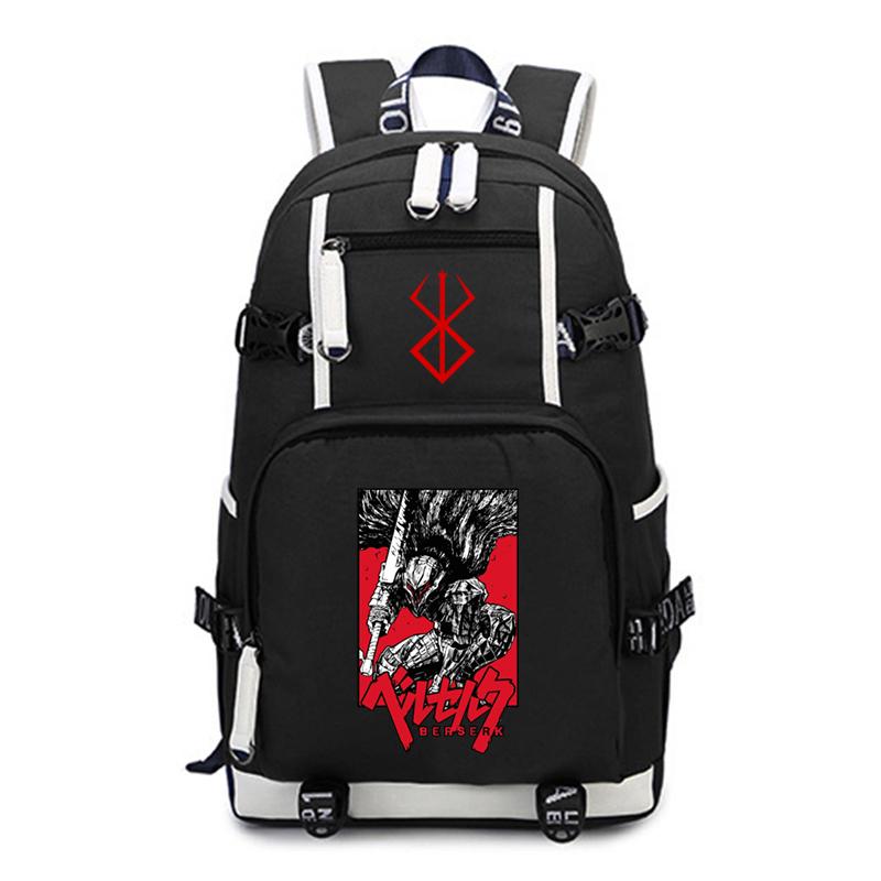 Anime Berserk Printed Teenager Laptop Backpack