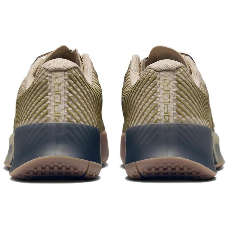 Nike Court Vapor 11 Hc Premium Sanddrift Thunder Blue Gum Medium Brown Metallic Gold Sneakers FN4735-101