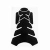 3D Motorcycle Gas Oil Fuel Tank Sticker Pad Protector Decoration Fit for YamahaBlack