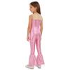 Kompletter Meerjungfrauen-Jumpsuit für Mädchen Halloween: Ärmelloses Einteiler-Kostüm mit funkelndem Schuppendesign für Bühne & Party