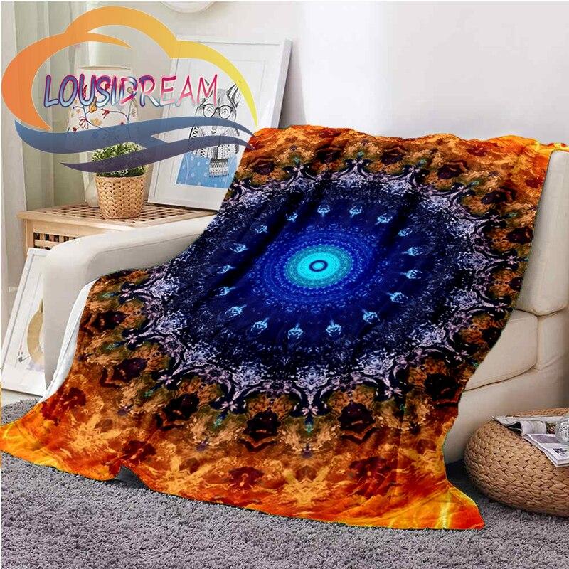 Blume des Lebens Flanell-Kaschmir-warme und weiche Modedecke Plüsch-Sofabettdecke Überwurfdecke für Picknickdecke