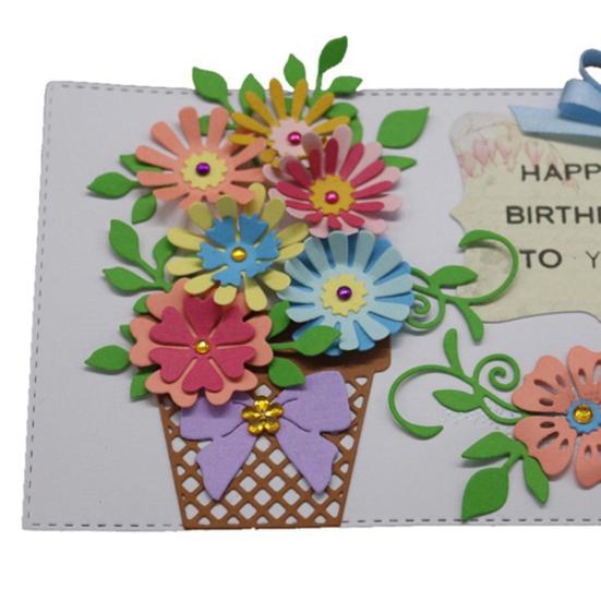 Cutting Die Butterfly Flower Style Reusable Craft Embossing Punch Stencil for Home