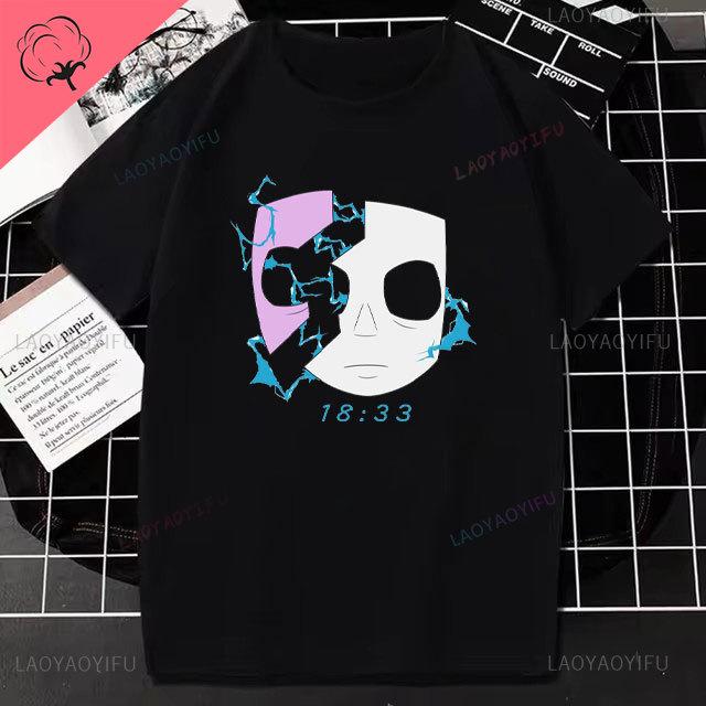 Sally Face Unisex Print TShirt Horror Game Kawaii Harajuku Anime Cotton Tops Women Fashion Casual Tee Hiphop Gothic Streetwear