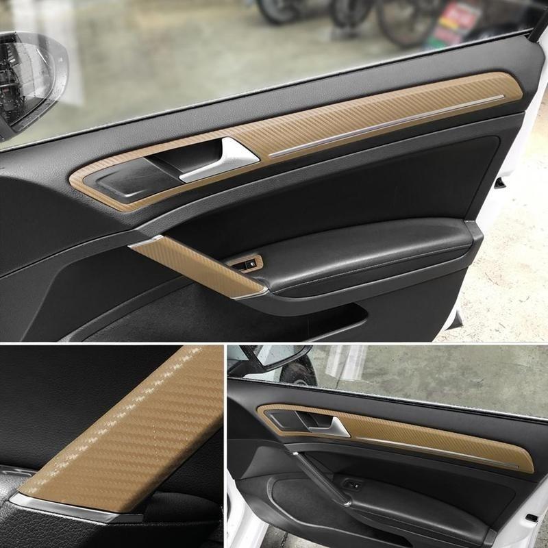 Practical Black Decal Car Roll Wrap Sticker Vinyl 3D Carbon Fiber DIY Film Sheet