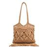 Korean Chic Retro Hollow Weaving Women's Bag Boho Style Tassel Bag Travel Vacation Beach Bag with a Large Capacity